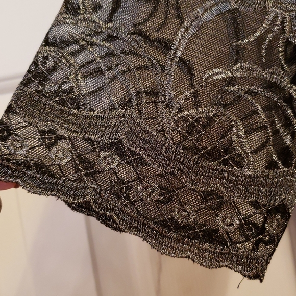 Black and shimmering silver cocktail dress size 16 - Picture 5 of 13